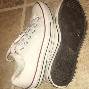 men’s size 8 women’s size 10 white converse